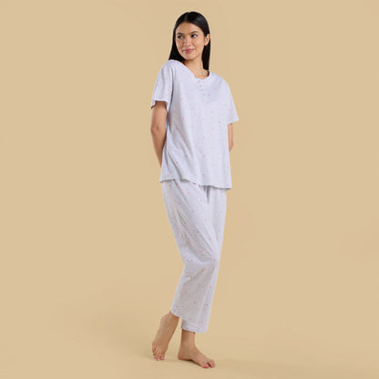 Heart Print Pyjama Set