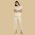 Floral Print Pyjama Set - Yellow / XXL
