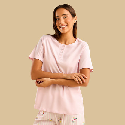 Floral Print Cotton Pyjama Set