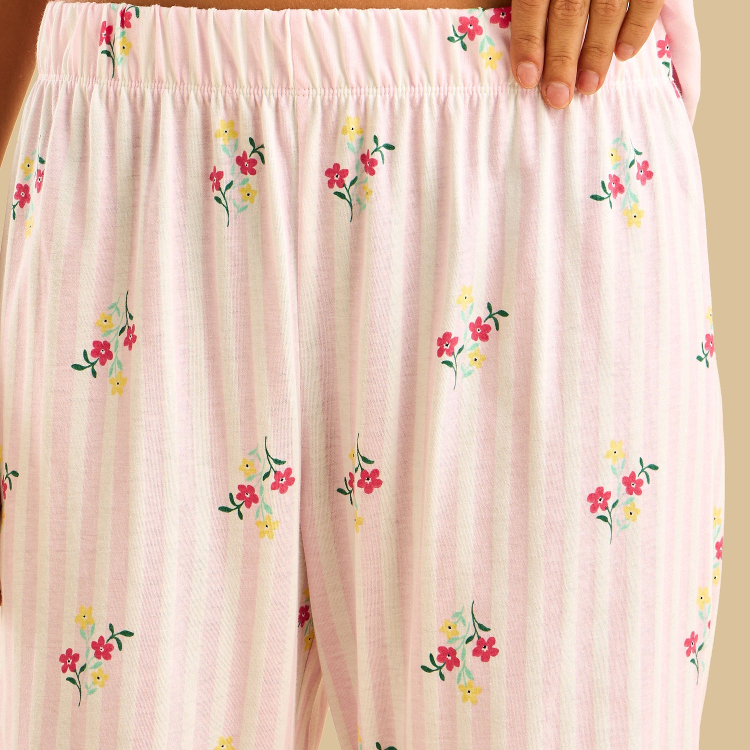 Floral Print Cotton Pyjama Set