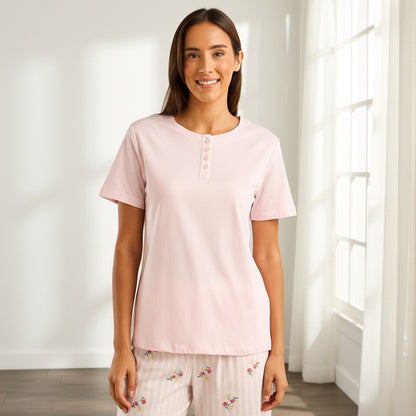 Floral Print Cotton Pyjama Set