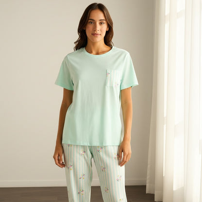 Floral Print Pyjama Set