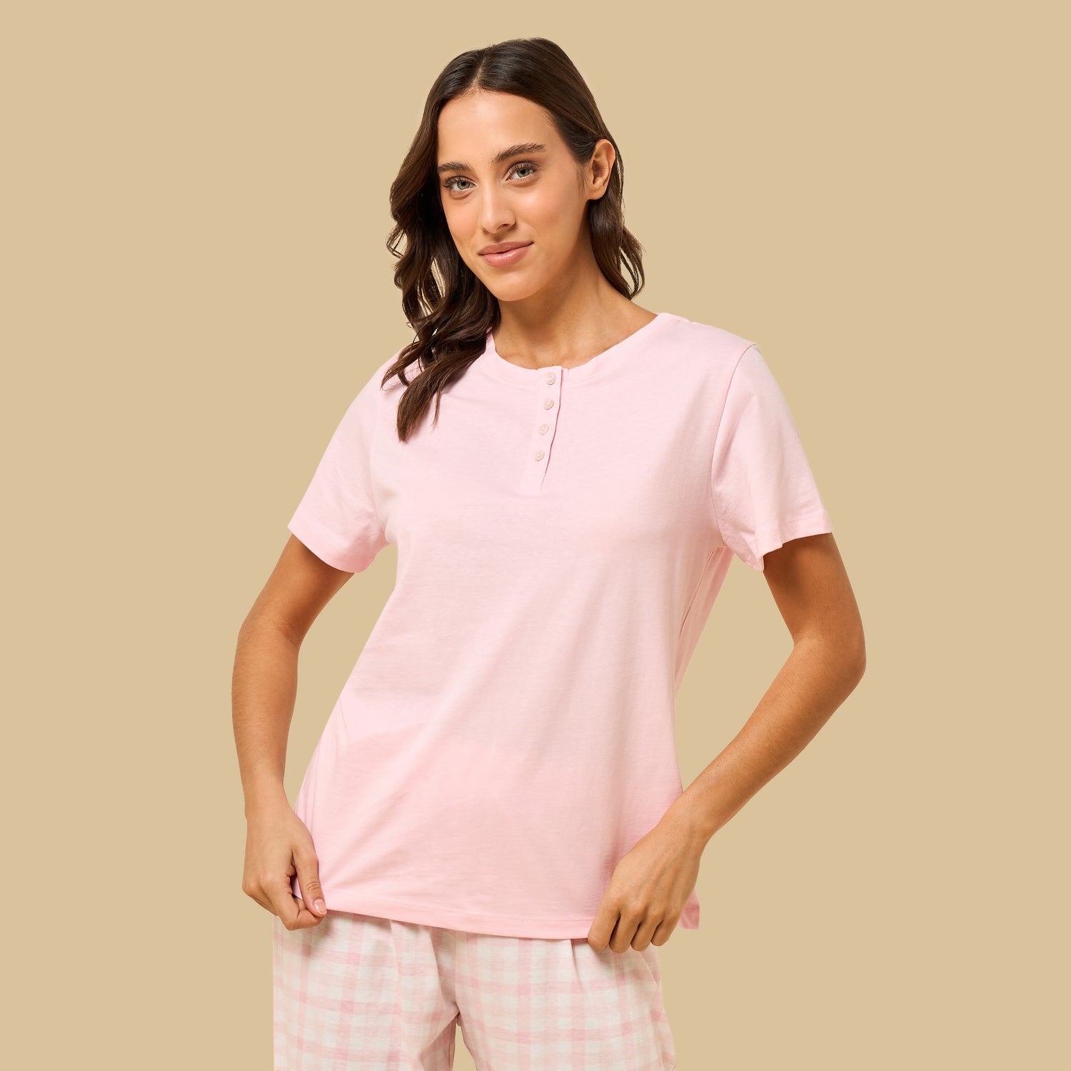 Checked Cotton Pyjama Set