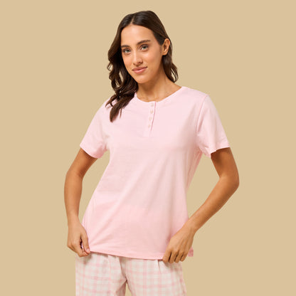 Checked Cotton Pyjama Set
