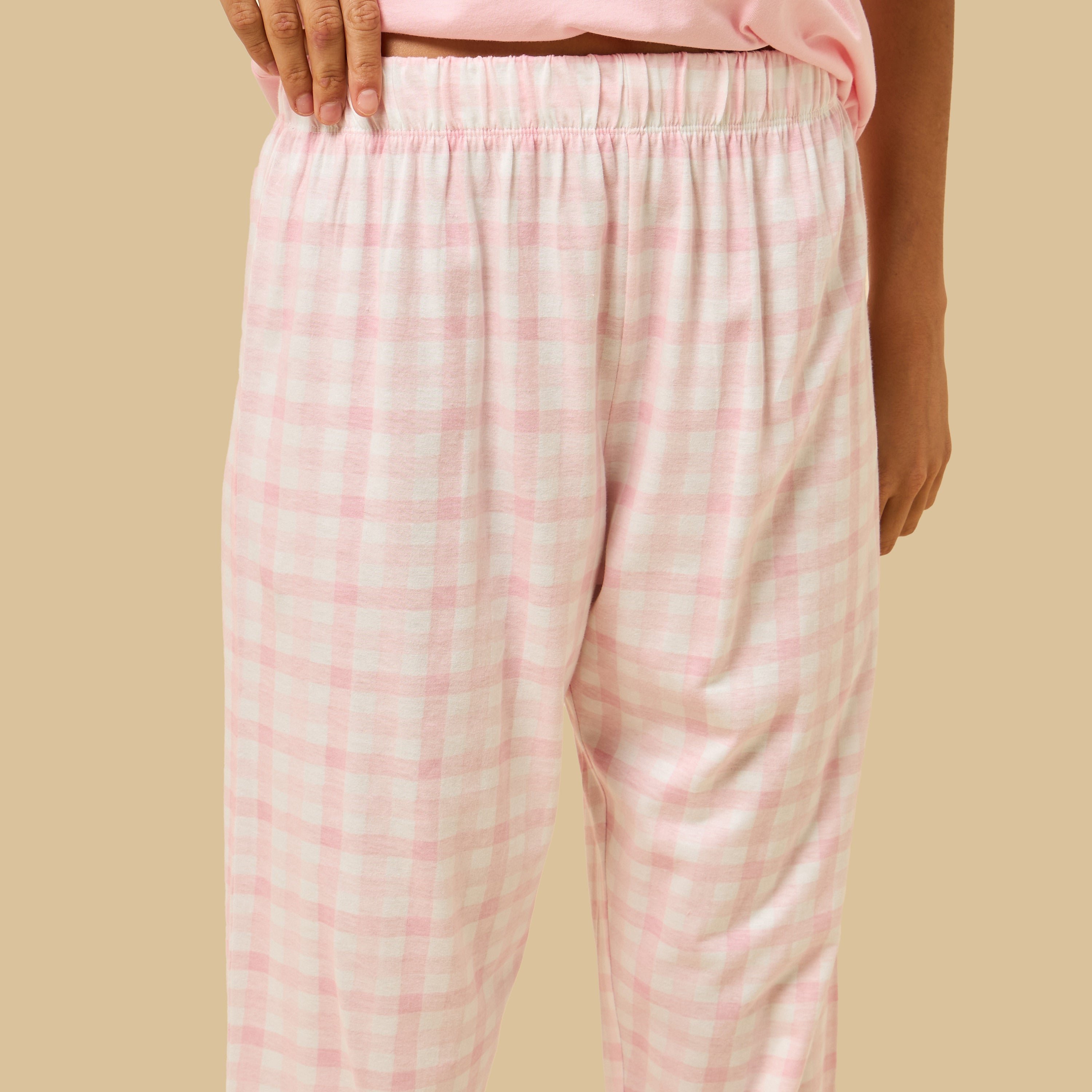 Checked Cotton Pyjama Set