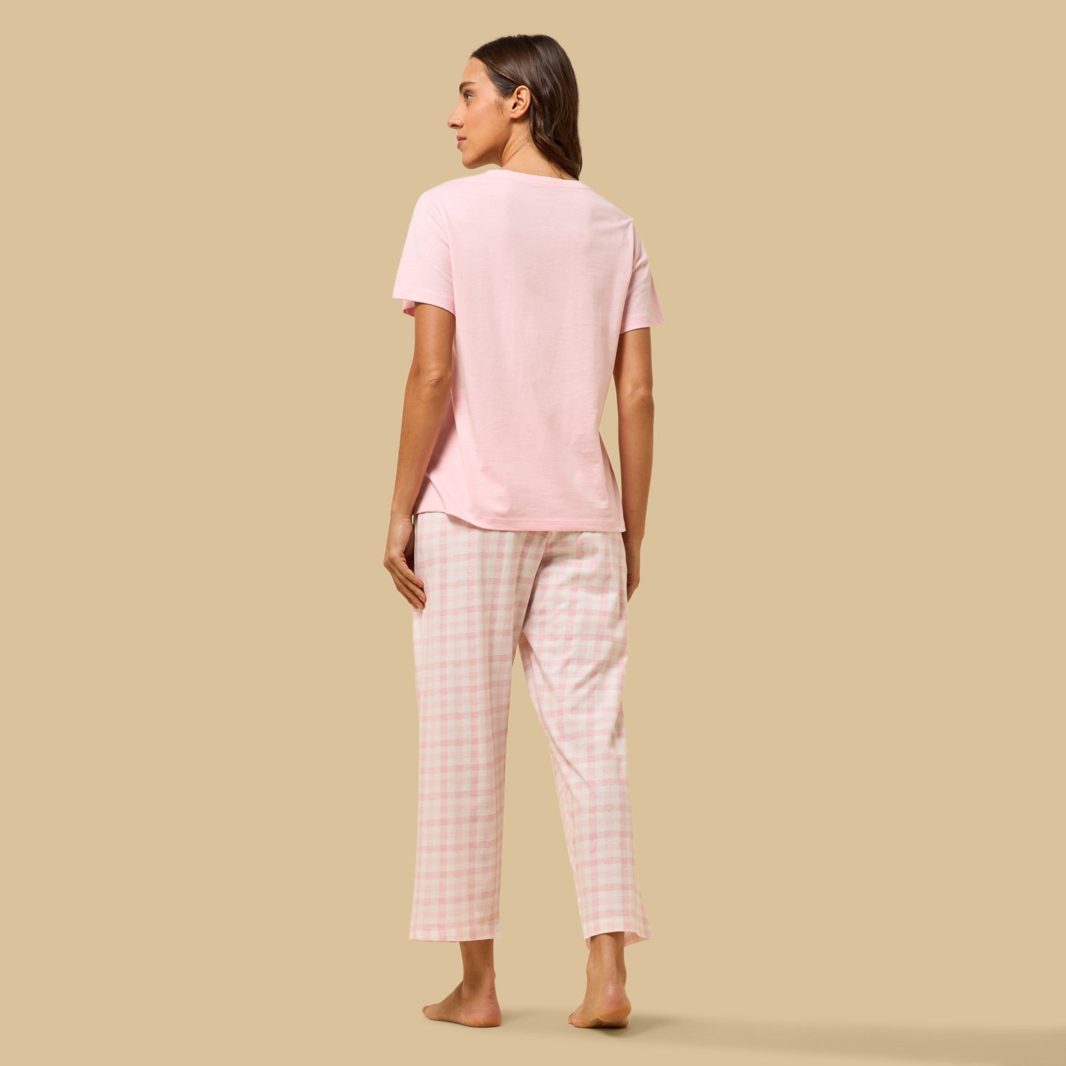 Checked Cotton Pyjama Set