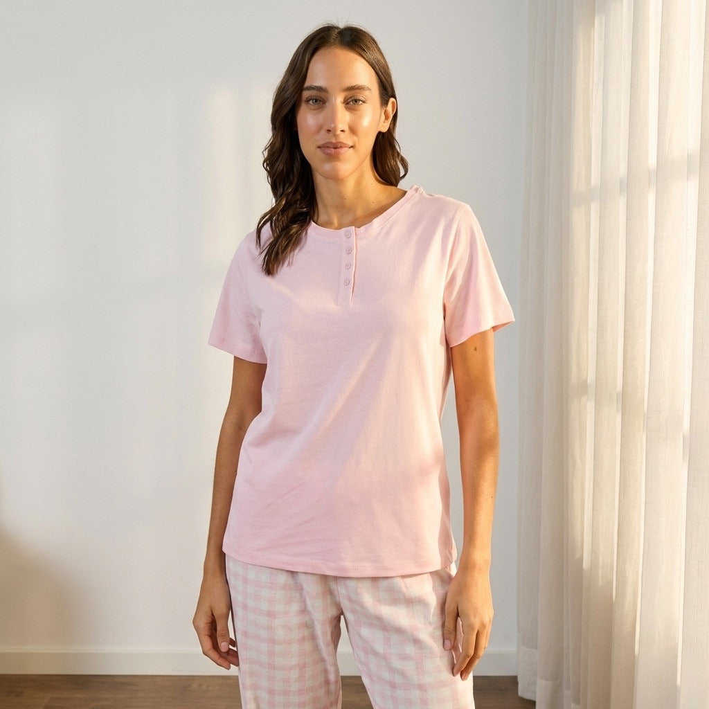 Checked Cotton Pyjama Set