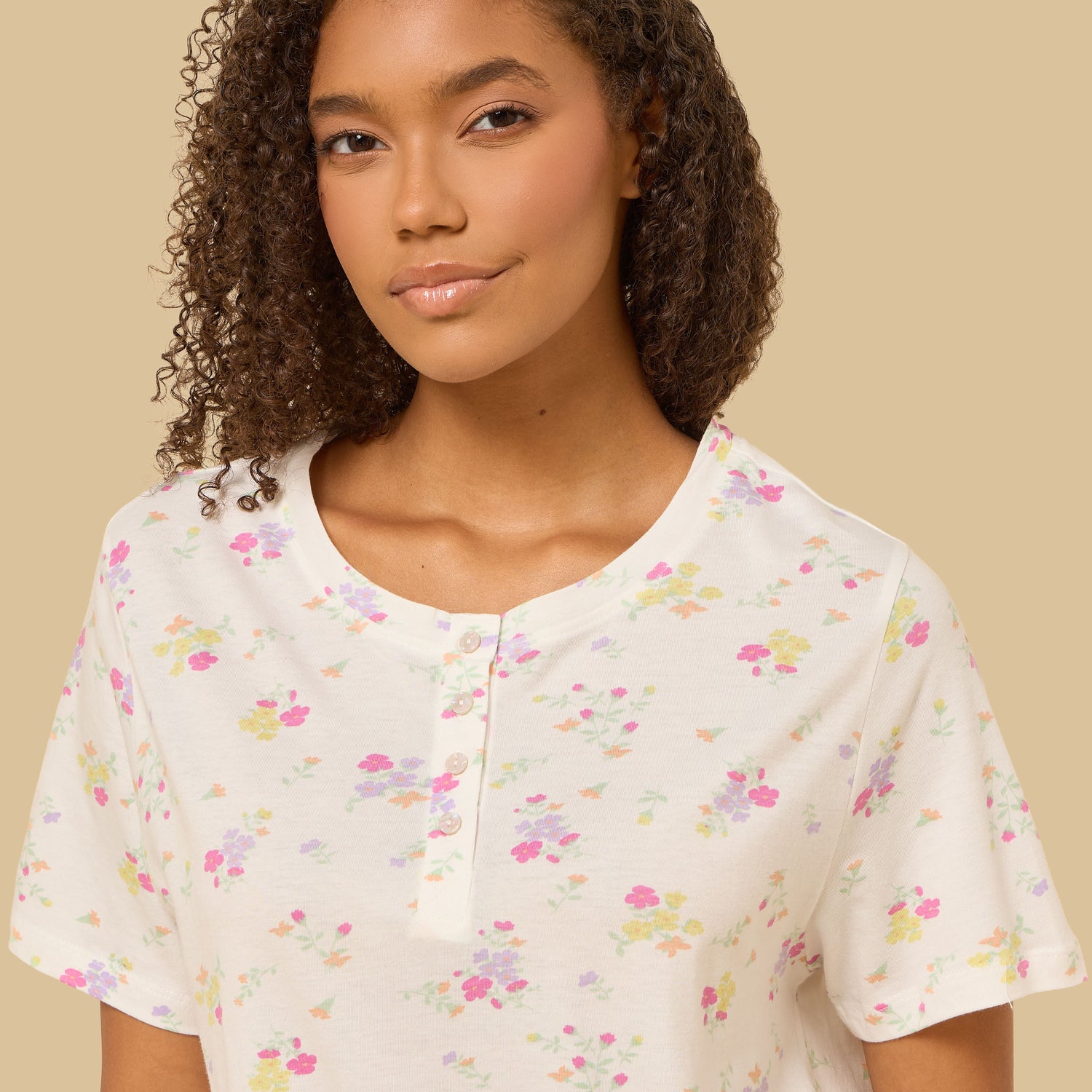 Floral Print Cotton Pyjama Set