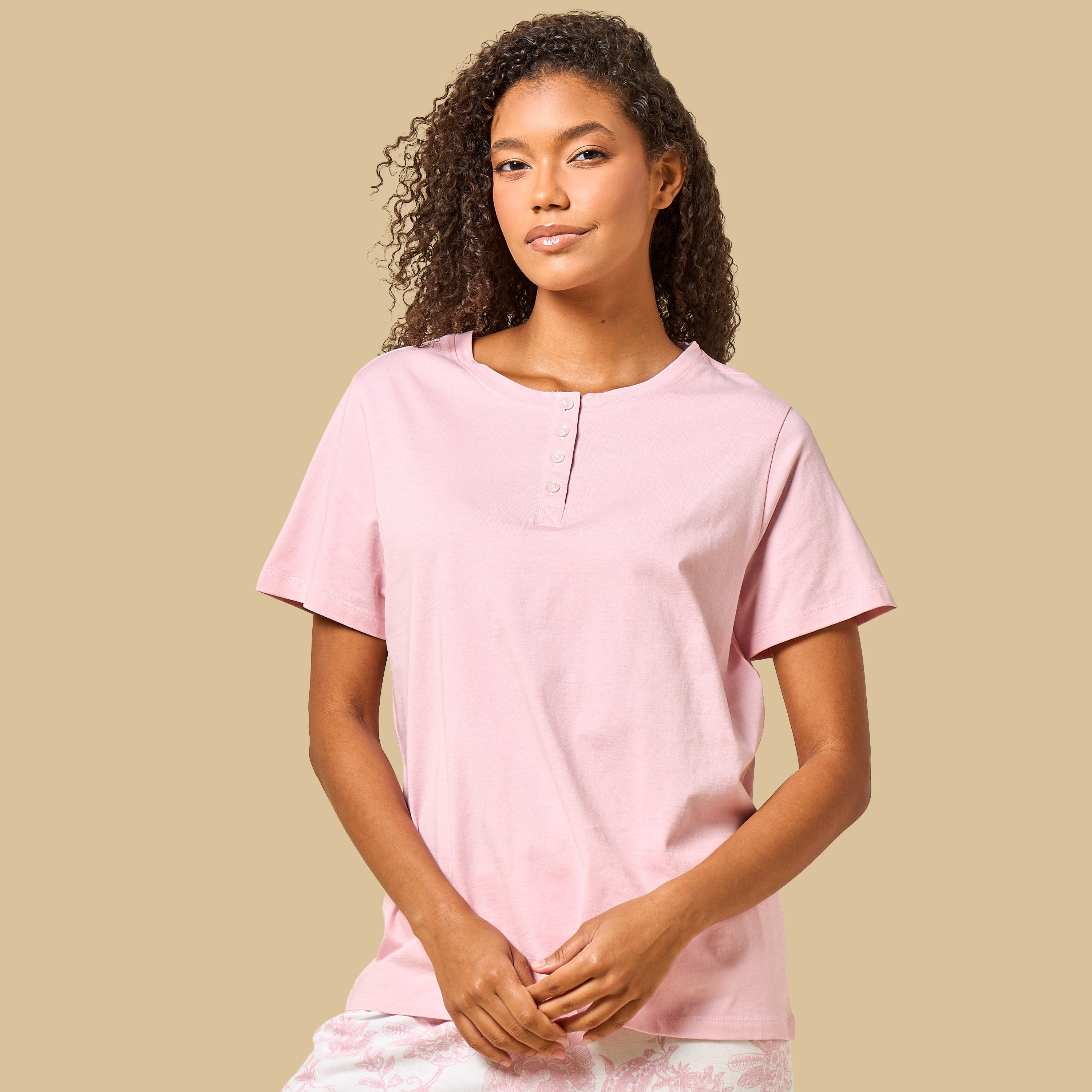 Floral Print Cotton Pyjama Set