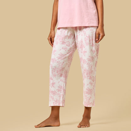 Floral Print Cotton Pyjama Set