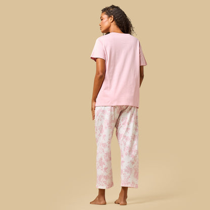 Floral Print Cotton Pyjama Set