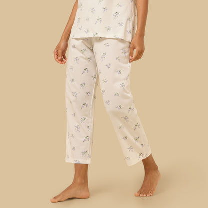 Floral Print Cotton Pyjama Set