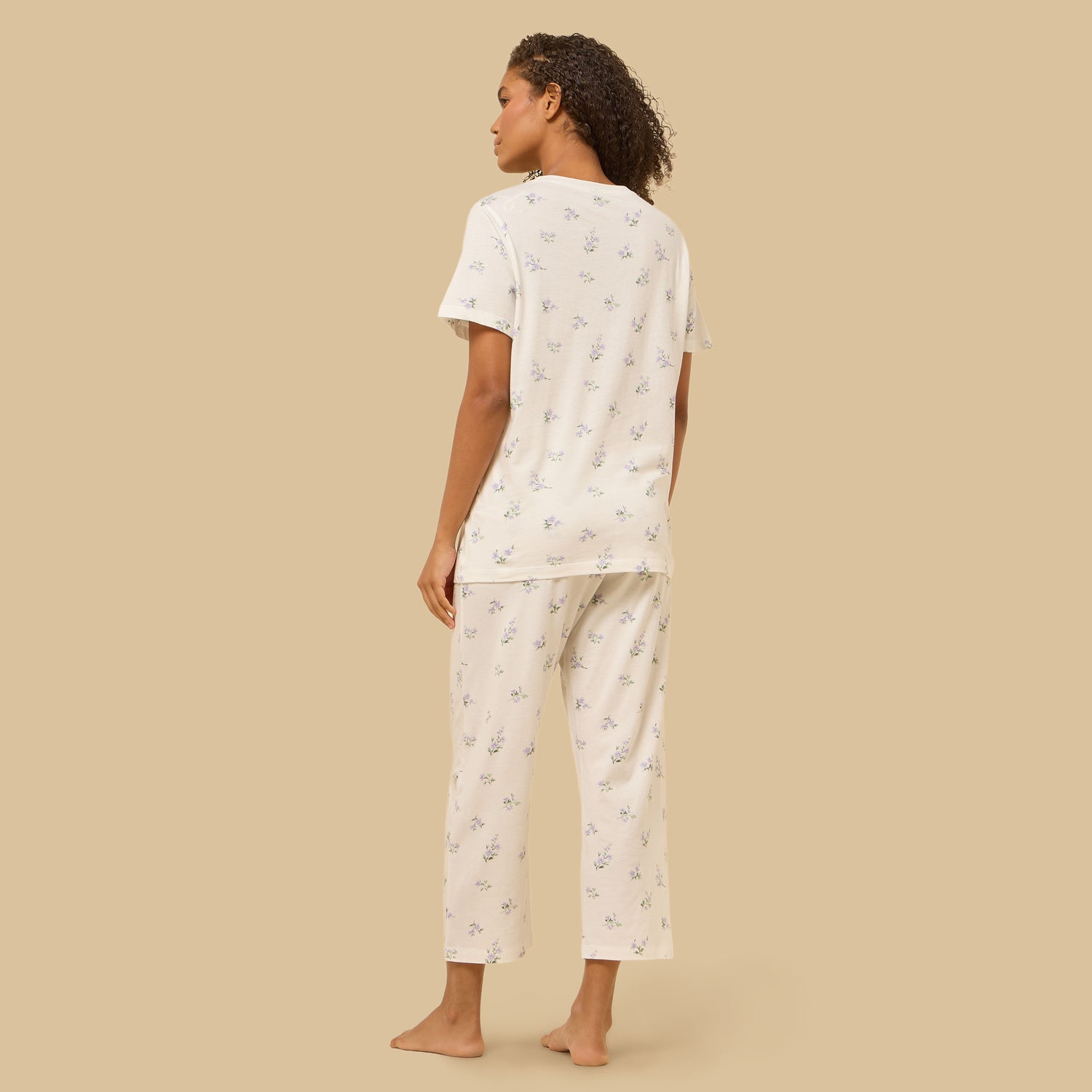 Floral Print Cotton Pyjama Set