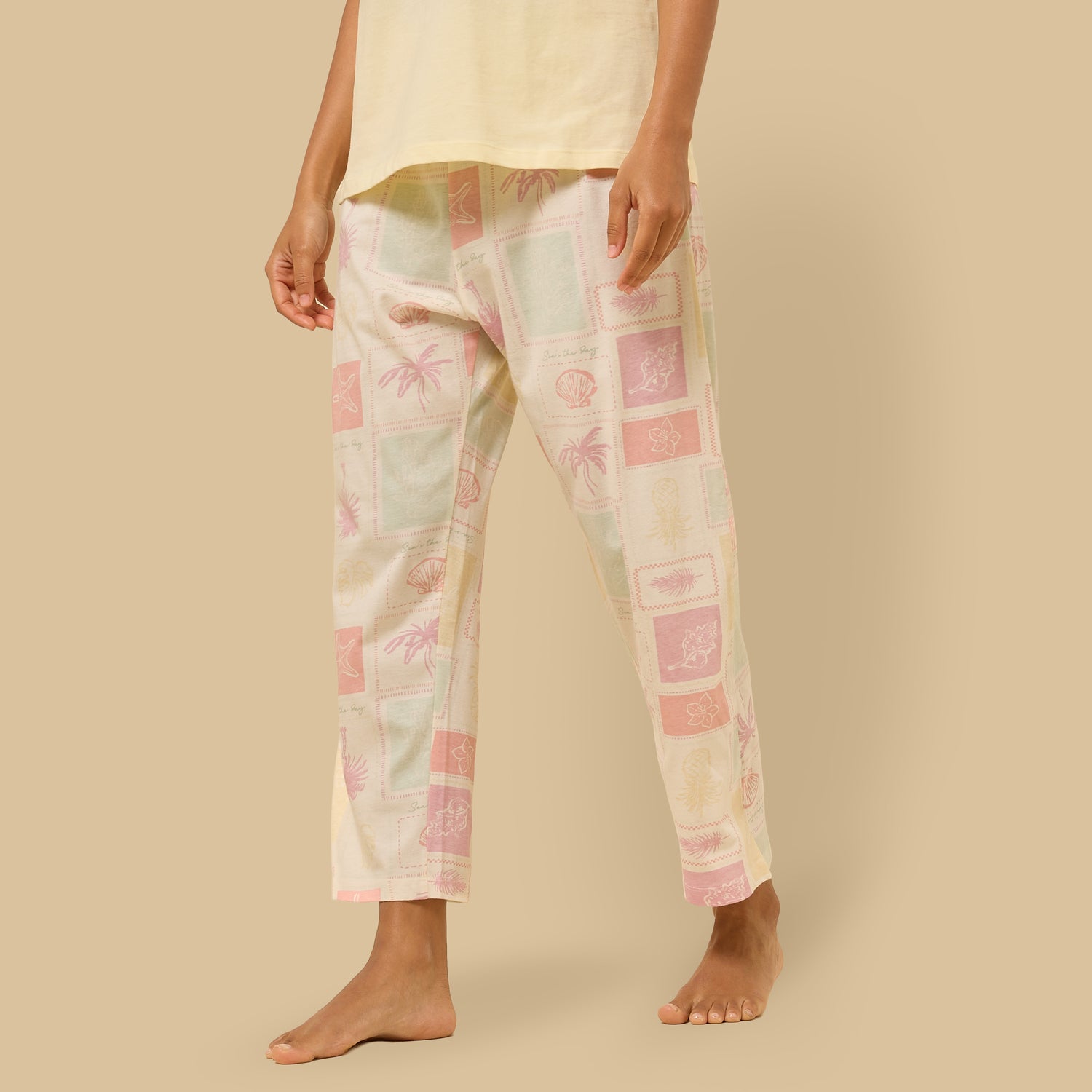 Tile Print Cotton Pyjama Set