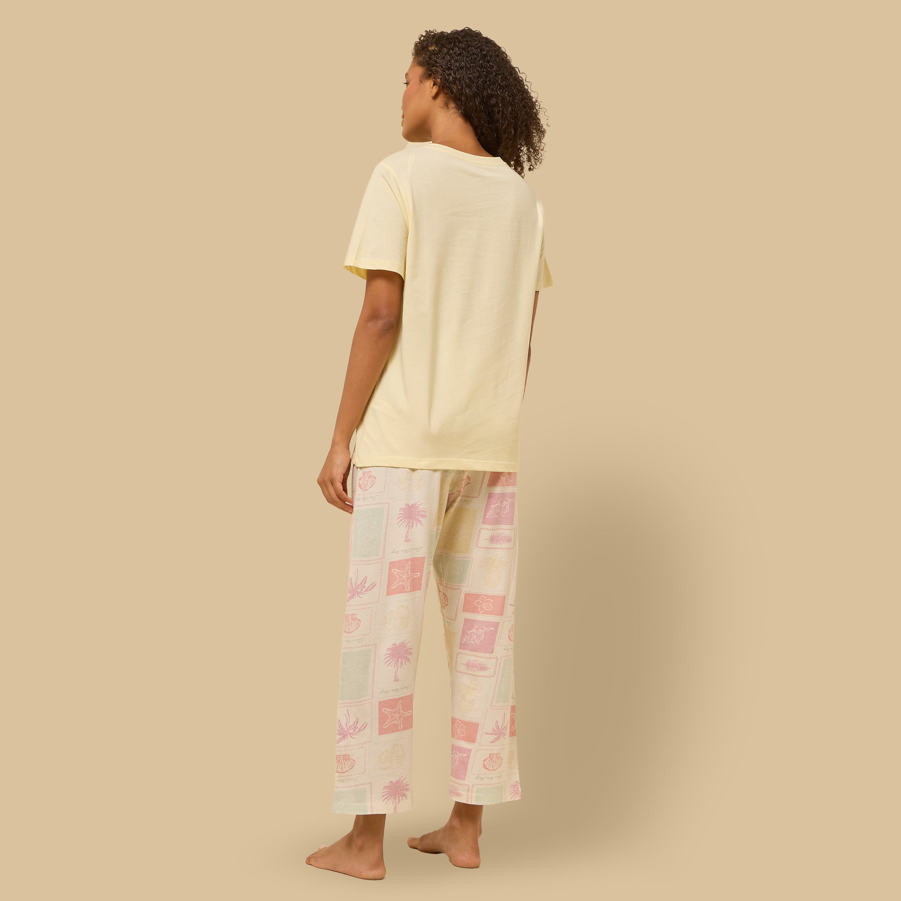 Tile Print Cotton Pyjama Set
