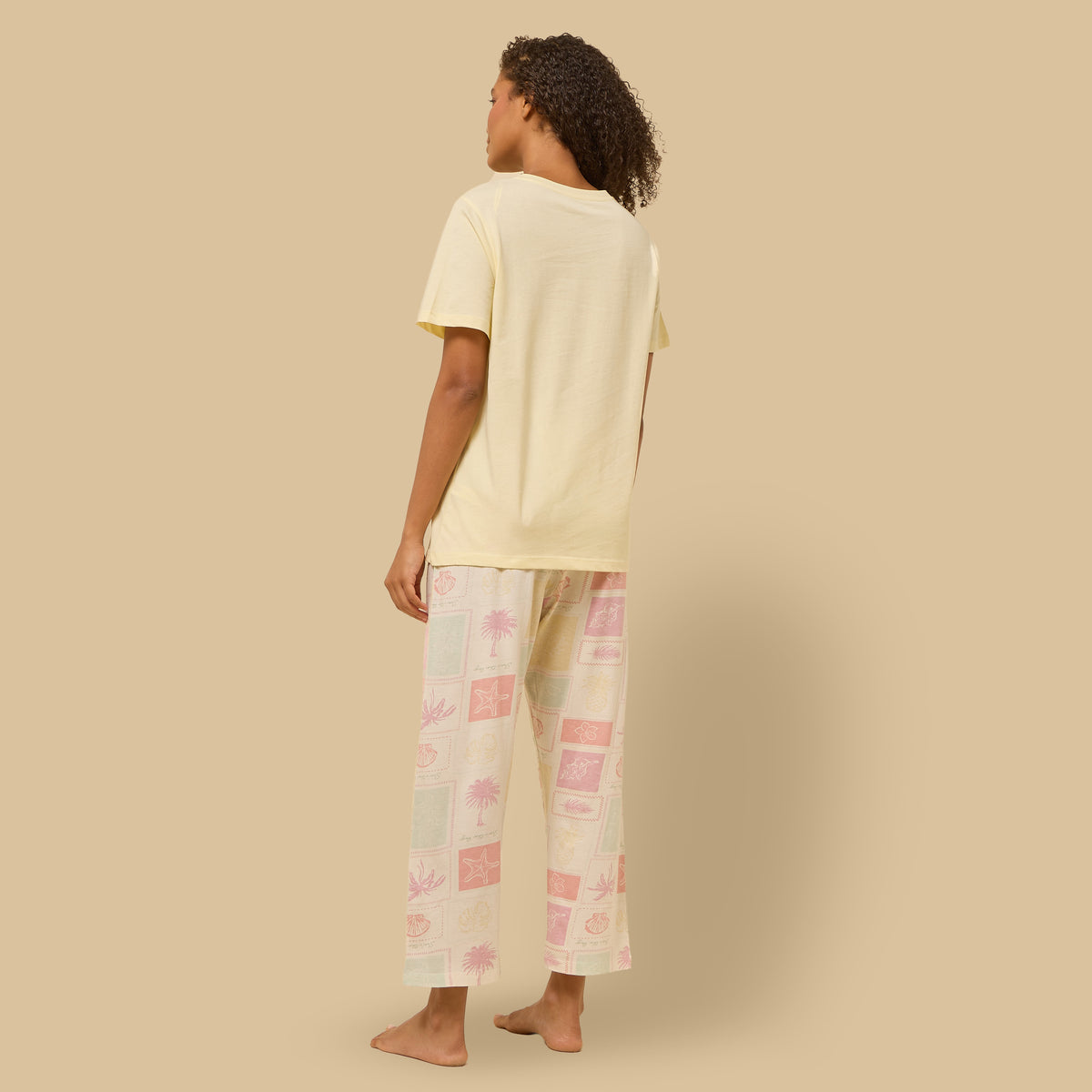 Tile Print Cotton Pyjama Set