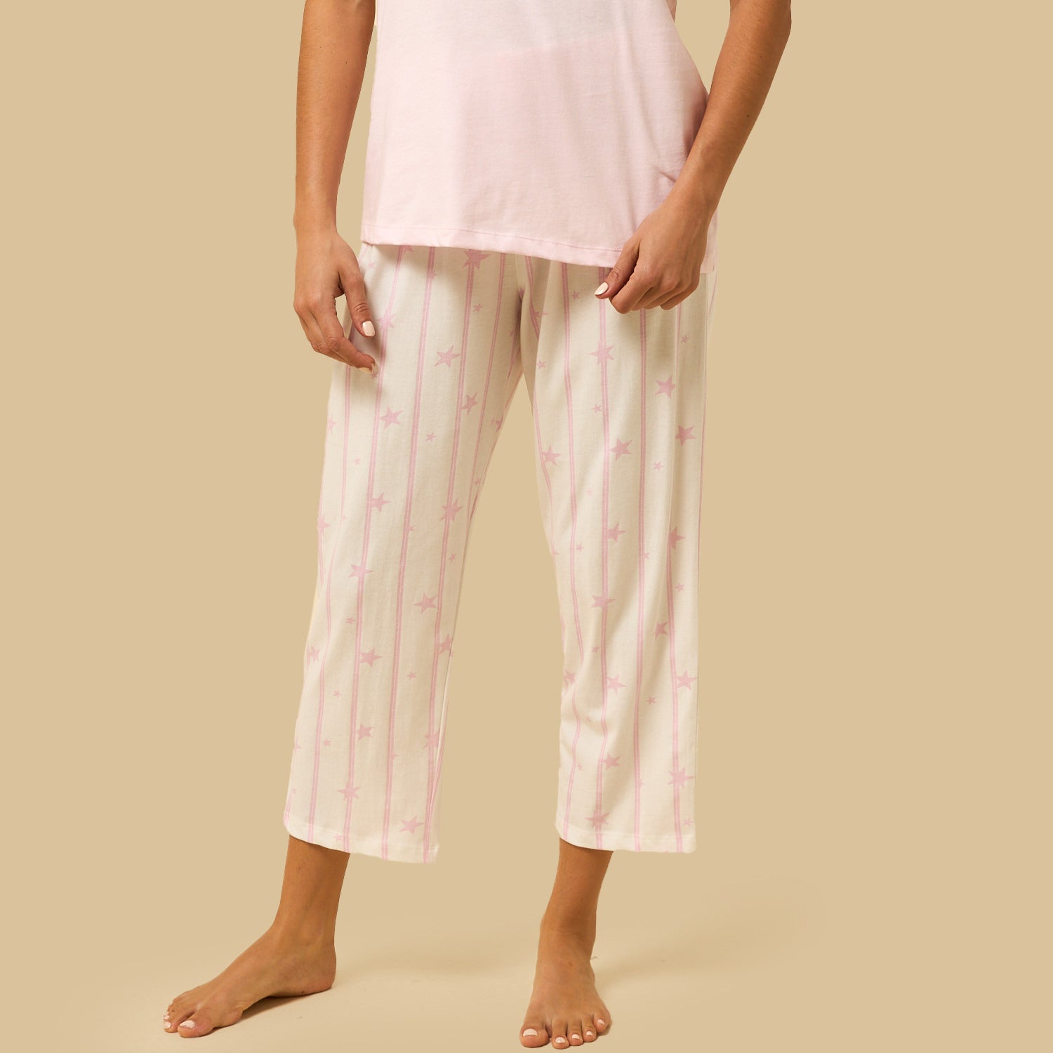 Star Print Cotton Pyjama Set