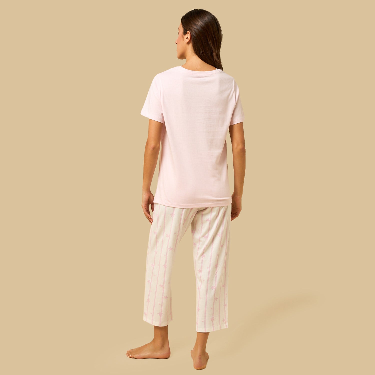 Star Print Cotton Pyjama Set