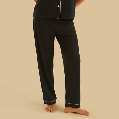 Contrast Piping Pyjama Set