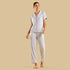 Piping Detail Pyjama Set - Grey / XXL