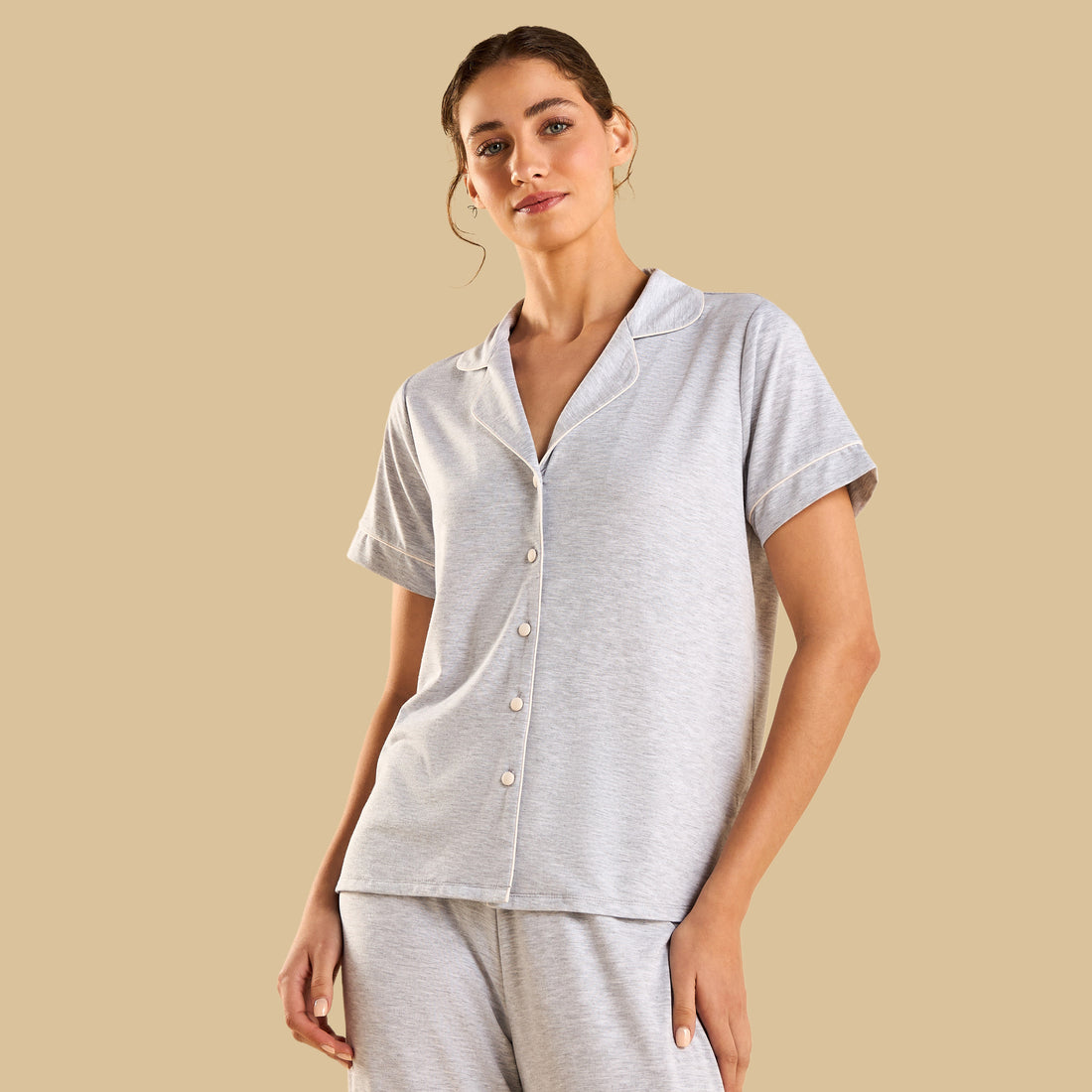Piping Detail Pyjama Set