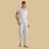 Lurex Striped Pyjama Set - Blue / XXL