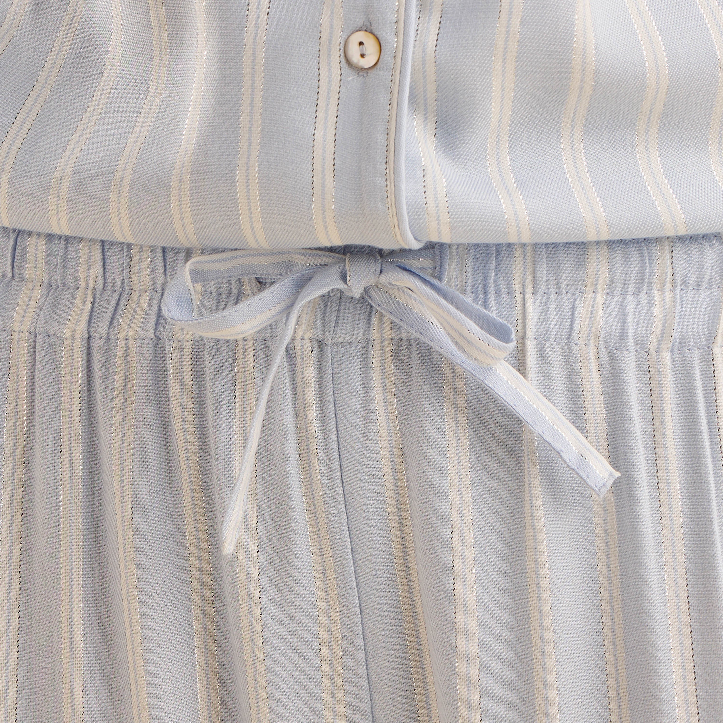 Lurex Striped Pyjama Set