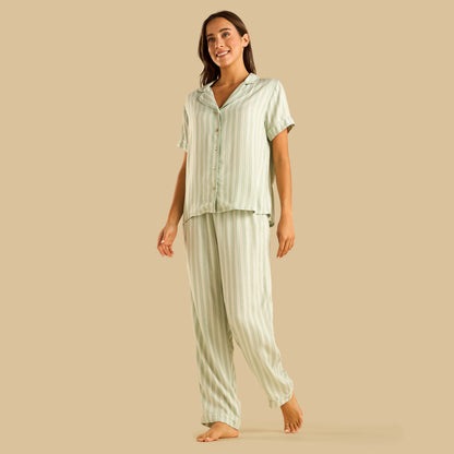 Striped Lurex Pyjama Set