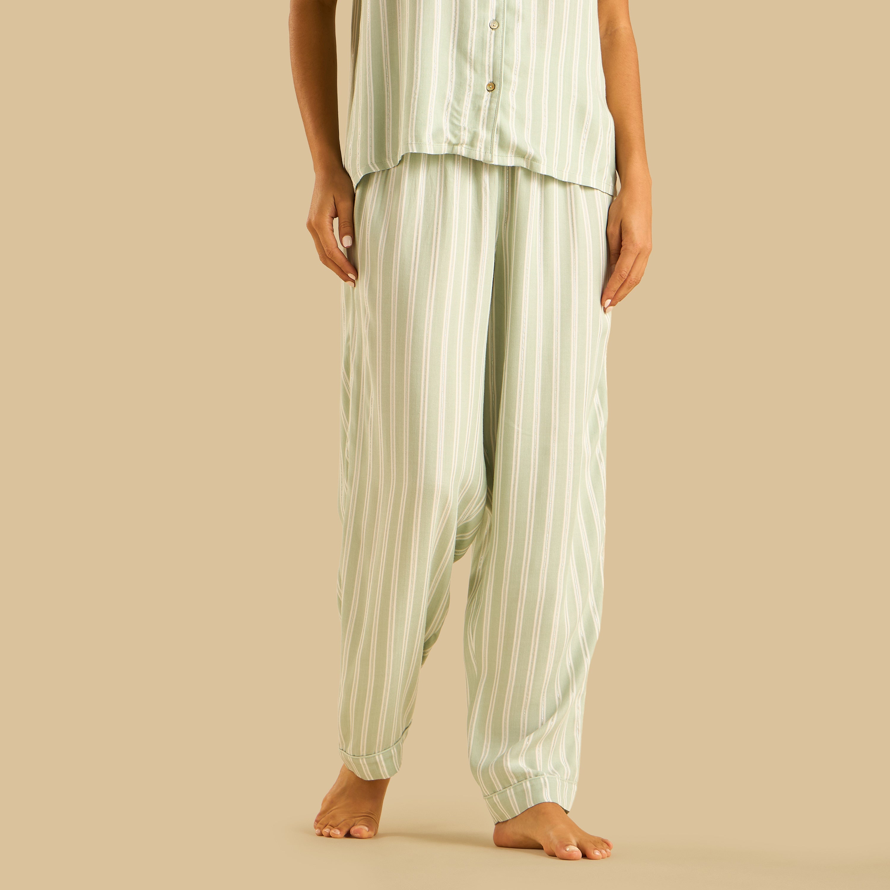 Striped Lurex Pyjama Set