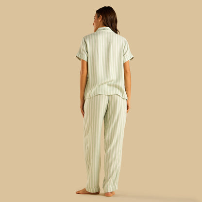 Striped Lurex Pyjama Set