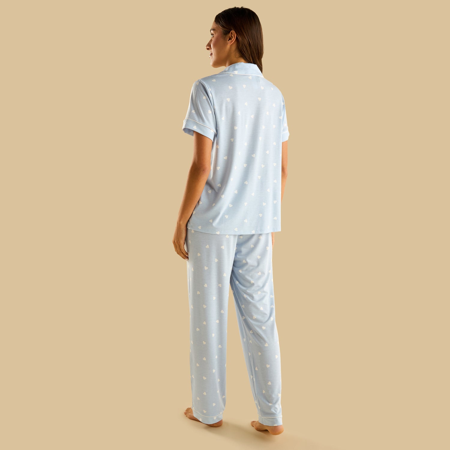 Heart Print Pyjama Set