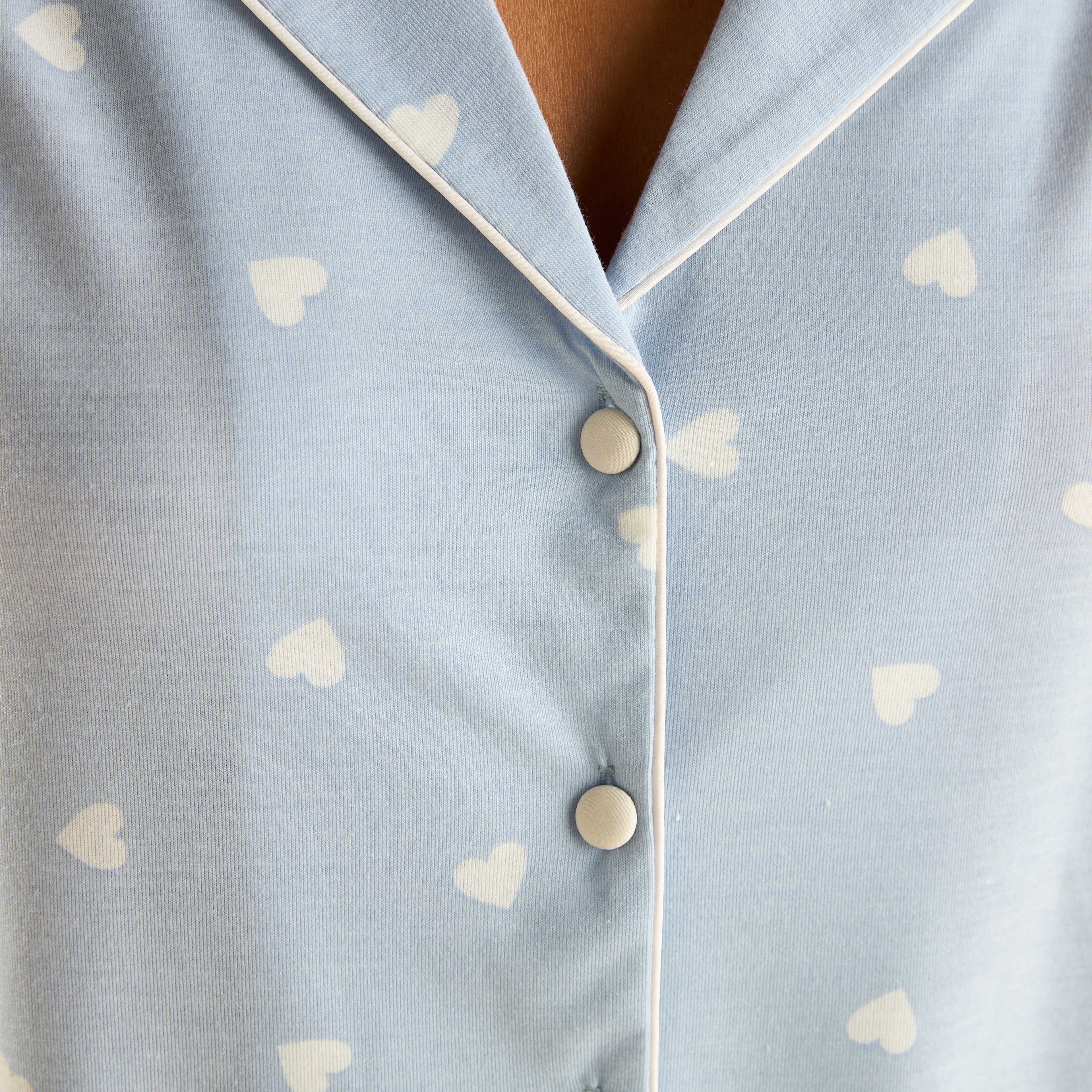 Heart Print Pyjama Set