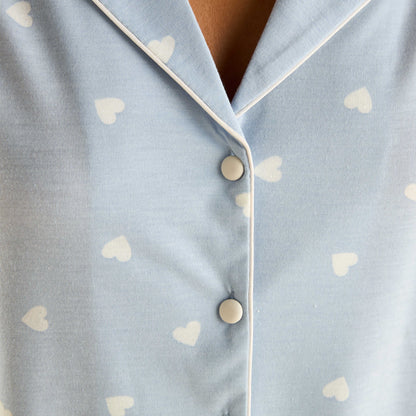 Heart Print Pyjama Set