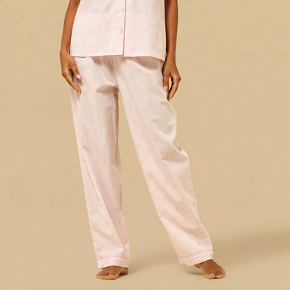 Bow Print Cotton Pyjama Set