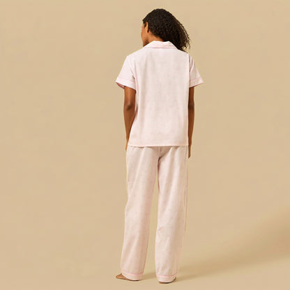 Bow Print Cotton Pyjama Set