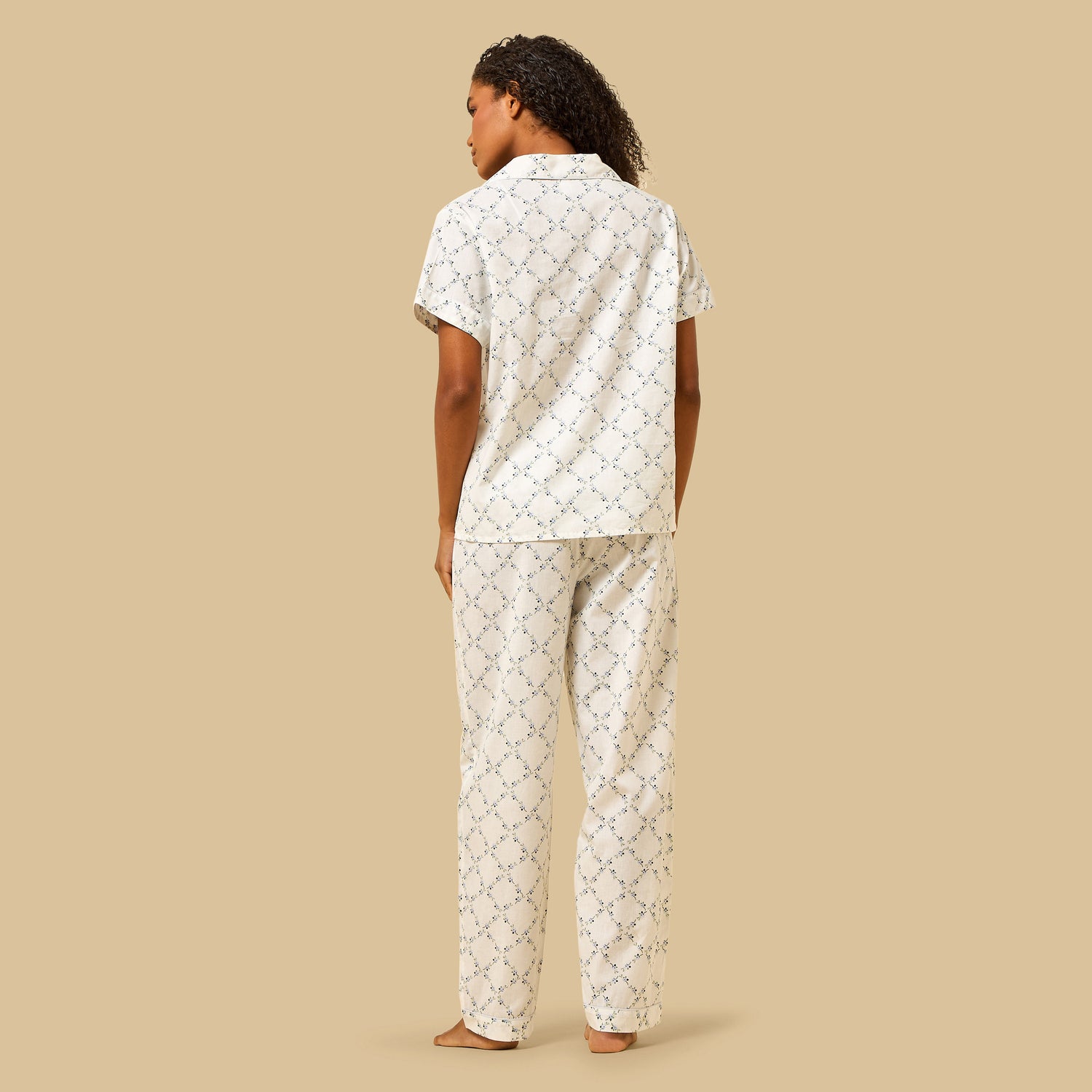 Floral Print Cotton Pyjama Set