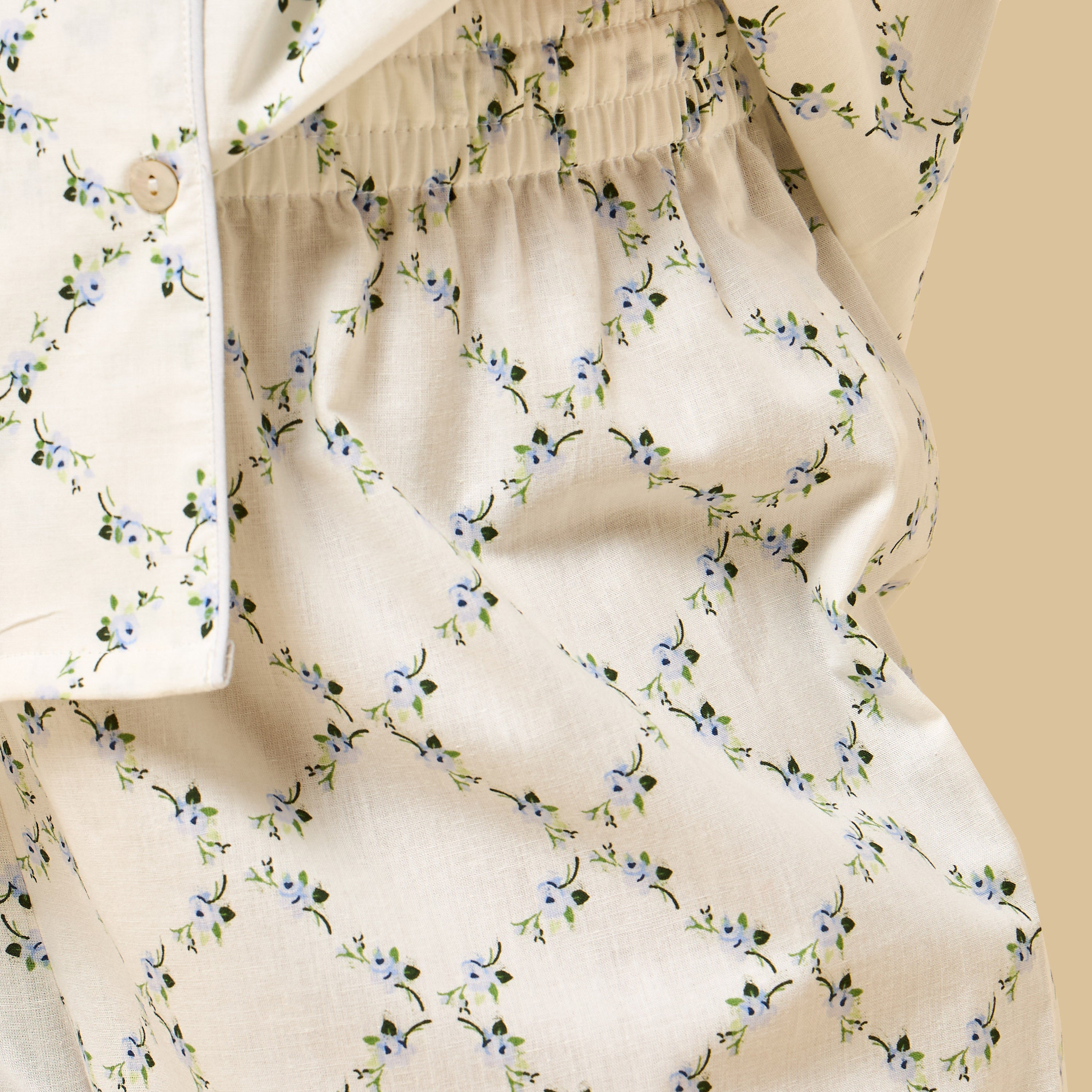 Floral Print Cotton Pyjama Set