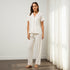Floral Print Pyjama Set - White / XXL