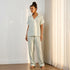 Checked Viscose Pyjama Set - Green / XXL