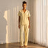 Plain Pyjama Set - Yellow / XXL