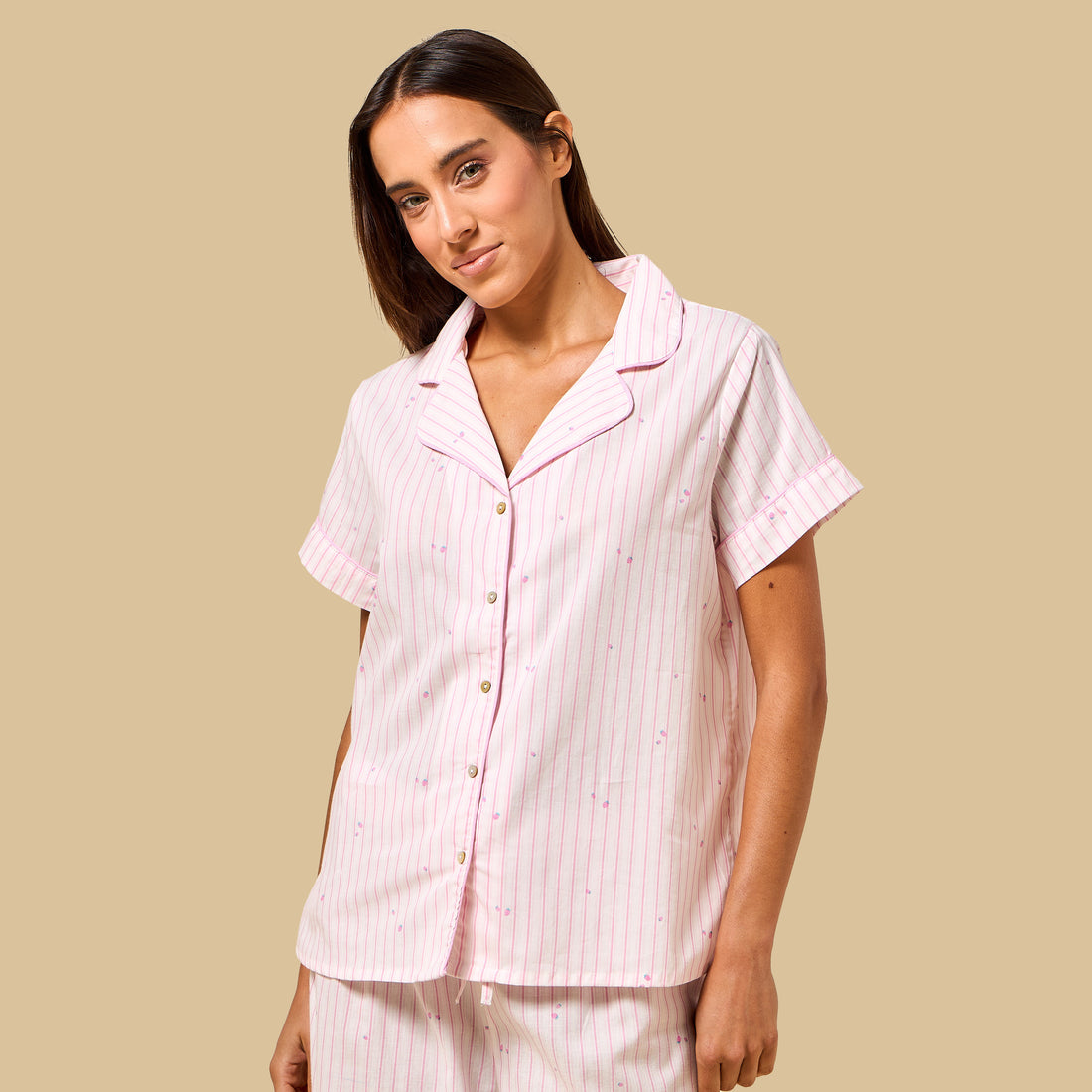 Striped Cotton Pyjama Set