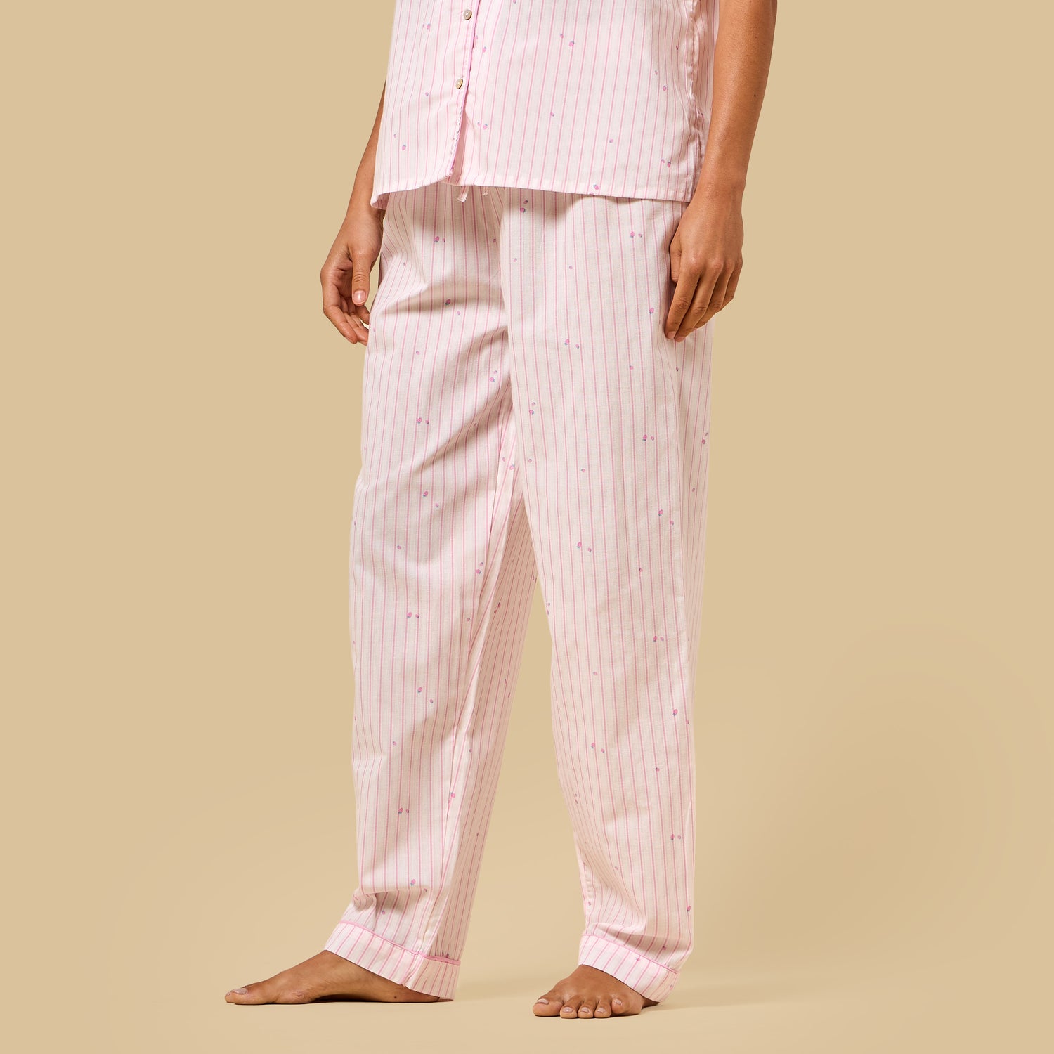 Striped Cotton Pyjama Set