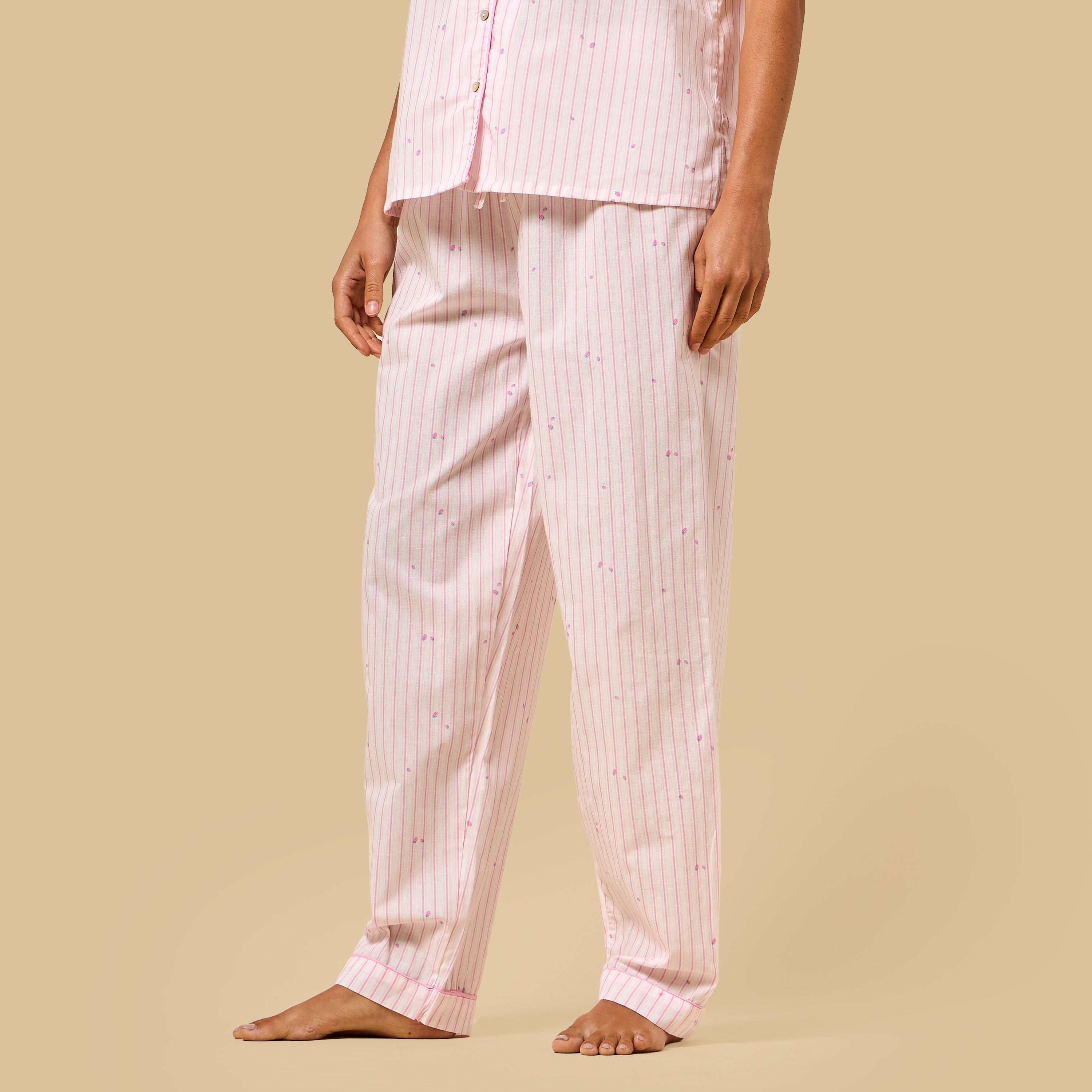 Striped Cotton Pyjama Set