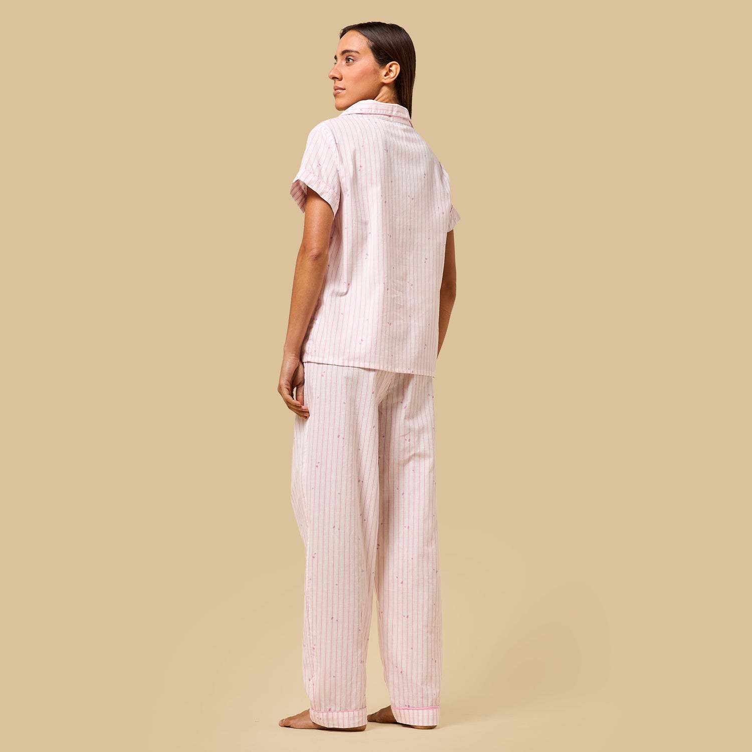 Striped Cotton Pyjama Set