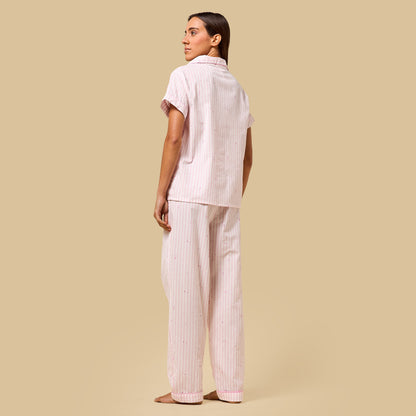 Striped Cotton Pyjama Set