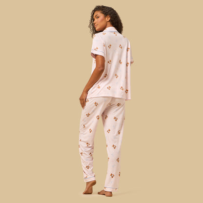 Teddy Bear Print Pyjama Set