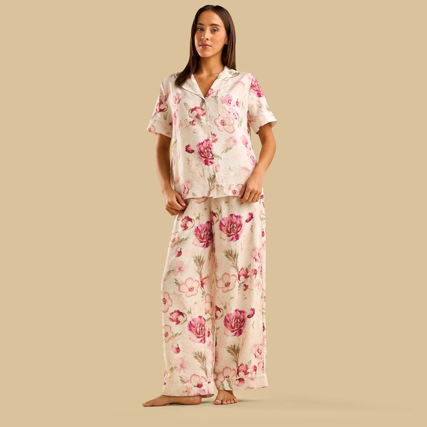 Floral Print Pyjama Set