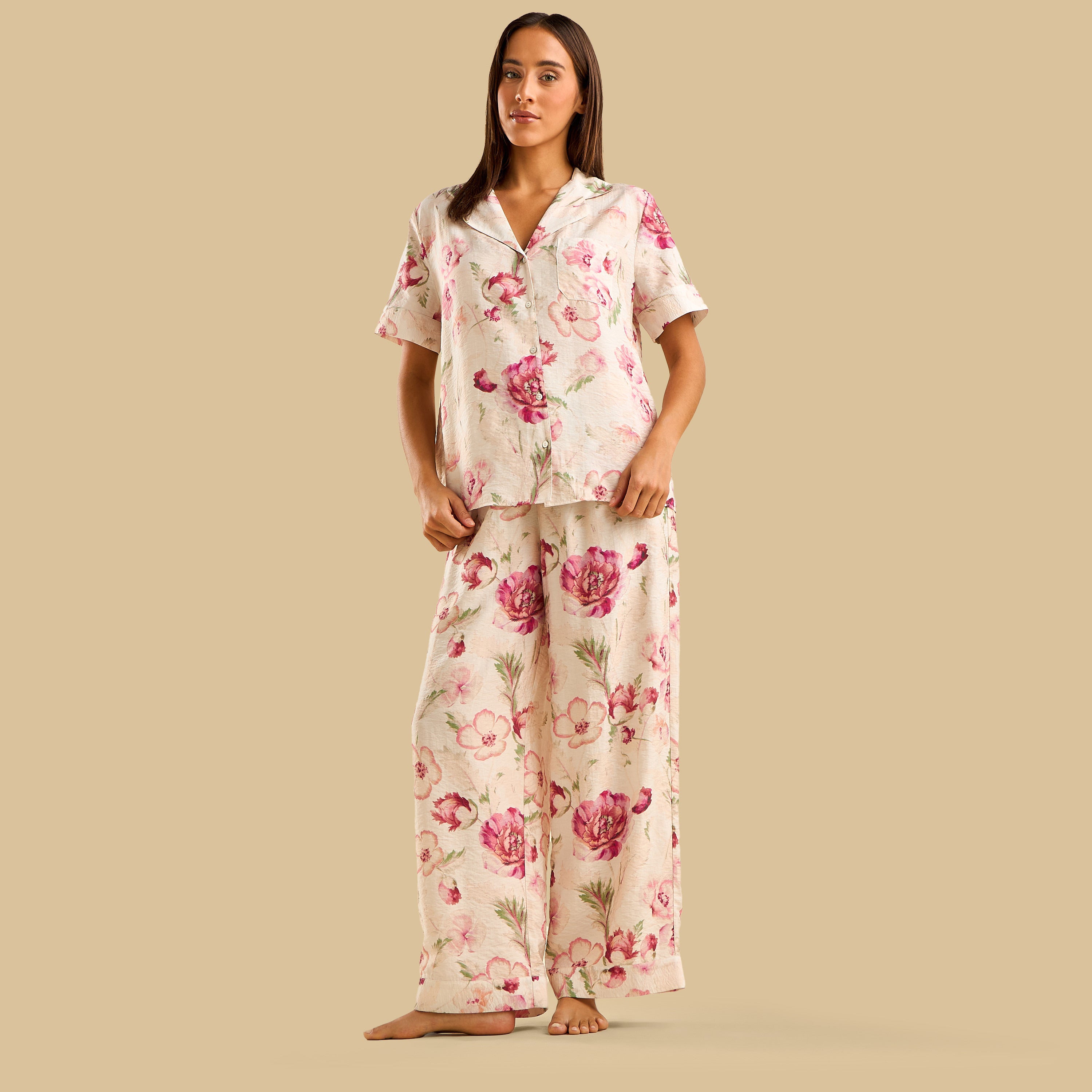 Floral Print Pyjama Set