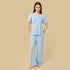Ribbed Pyjama Set - Blue / XXL