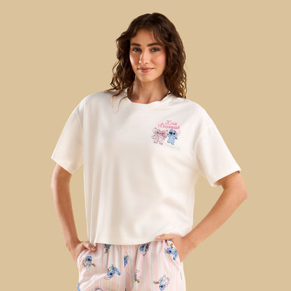 Stitch Print Pyjama Set